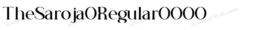 TheSaroja Regular字体转换
